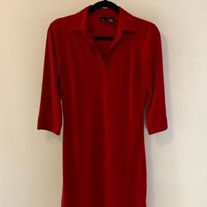 3/4 sleeve collared dress, size 4